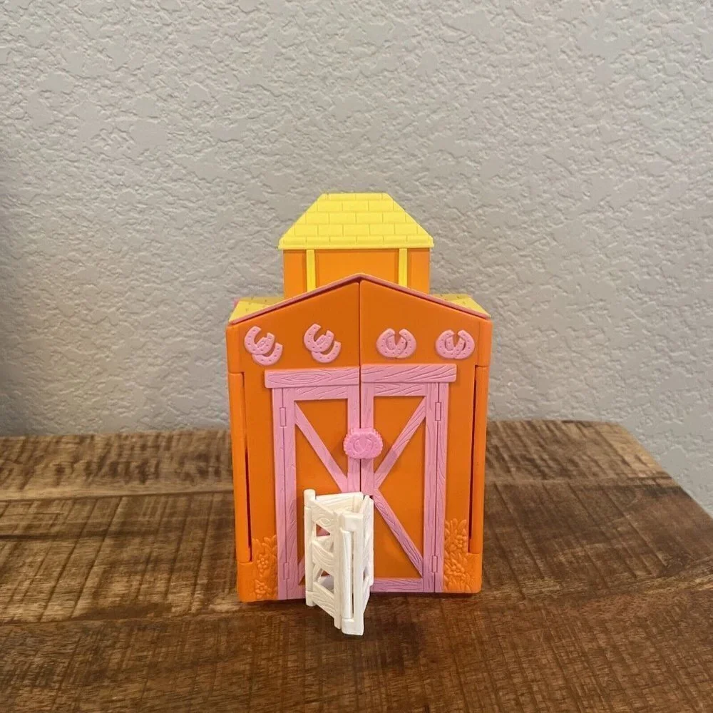 Polly Pocket Ride in Style Ranch Horse Pony Barn Stable Toy 2002